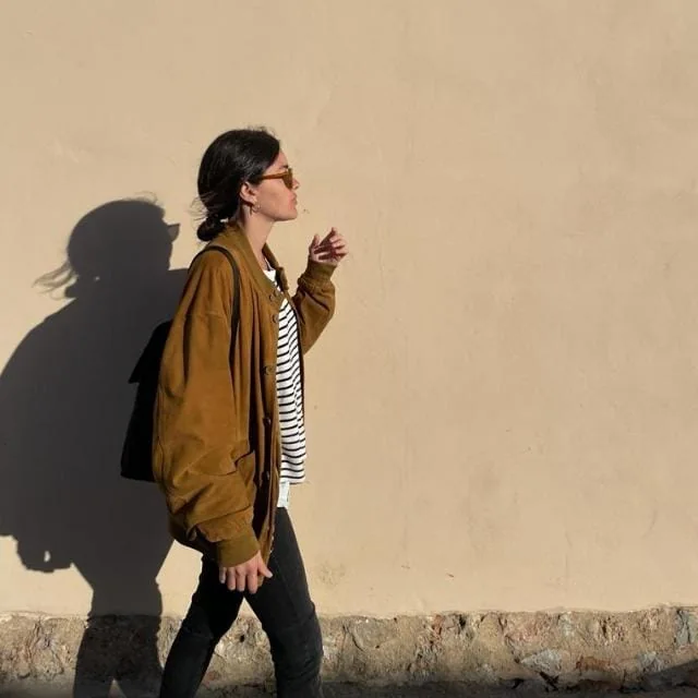 Antonia visiting a building site